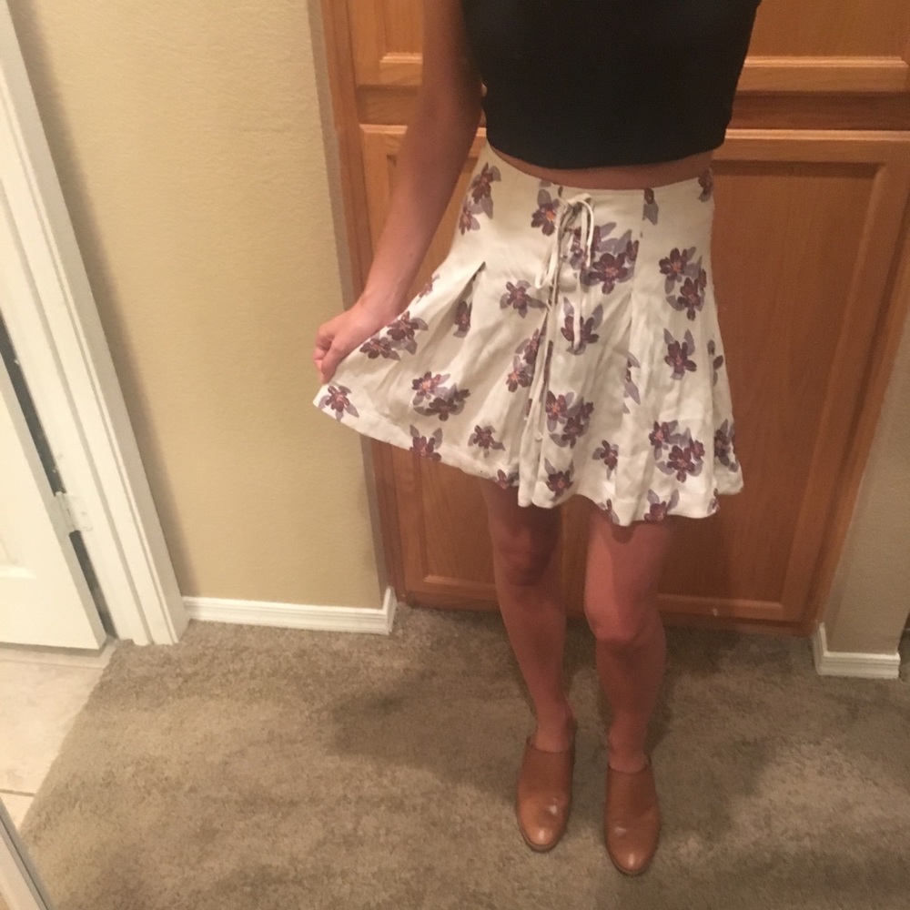 Free People Floral Print Skirt - Picture 5 of 6